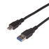 Cabo USB3.1-A USB-C 1M Preto - Akyga - 5901720132406