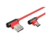 Cabo USB2.0-A USB-C 1M Angulado Vermelho Natec - Natec - 5901969411669