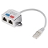Lan Splitter FTP 2x RJ45 Cabo 15cm Lanberg - Lanberg - 5901969413328