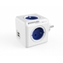 Tomada PowerCube 4T + 2USB Azul - Allocacoc - 8718444082262