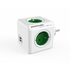 Tomada PowerCube 4T + 2USB Verde - Allocacoc - 8718444085973