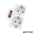 Adaptador Schuko 2T c/Interruptor - Entac - 5999097904382