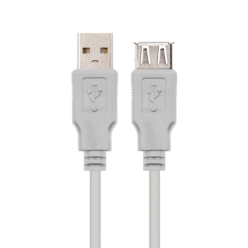 Extensão USB2.0 A/A 1.8M Bege - Nanocable - 8433281000452