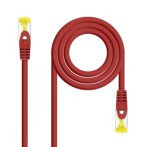 Cabo SFTP Cat.6A 0.5M Red - Nanocable - 8433281009196