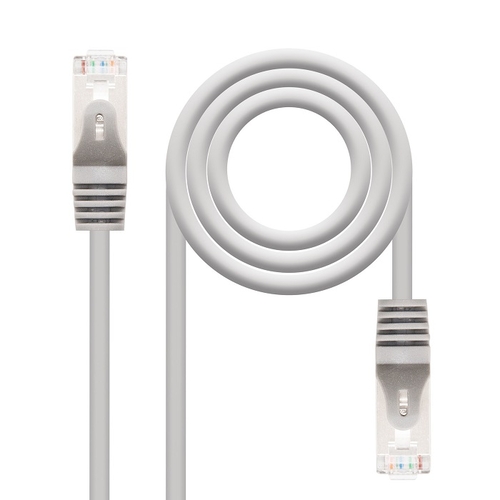 Cabo FTP Cat.6 1M AWG24 Cinza - Nanocable - 8433281002517
