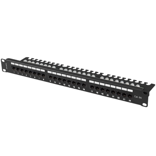 Painel 24P Cat.6A UTP 1U Lanberg - Lanberg - 5901969441925