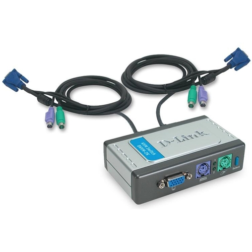 KVM D-Link 2Port 2Cables PS/2 - D-Link - EKVM2K
