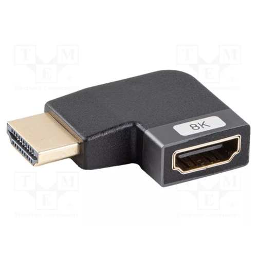 Adaptador HDMI 8K Angular Left Aluminio Lanberg - Lanberg - 5901969441017