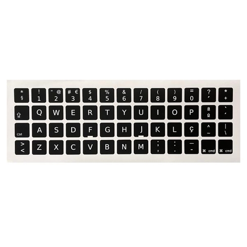 Autocolantes Teclado MacBook PT Preto - OEM - 0270014022