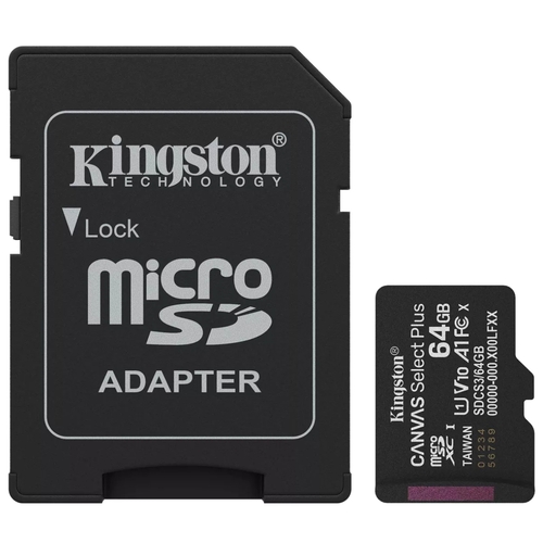 Kingston 64GB Class 10 MicroSD Card - Kingston - 0740617348408
