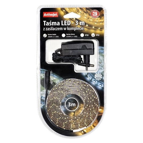 Fita Led 3M 2700K + AC - Activejet - 5901443015703