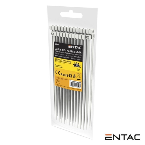 Clamps 200x3.6mm WH - Entac - 5999097977263