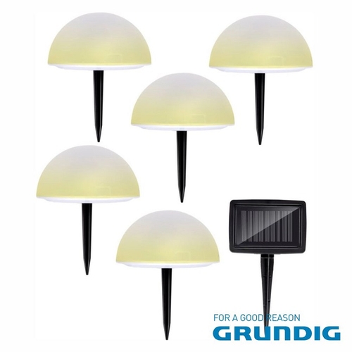 Pack of 5 Solar Lights - Grundig - 8711252476834