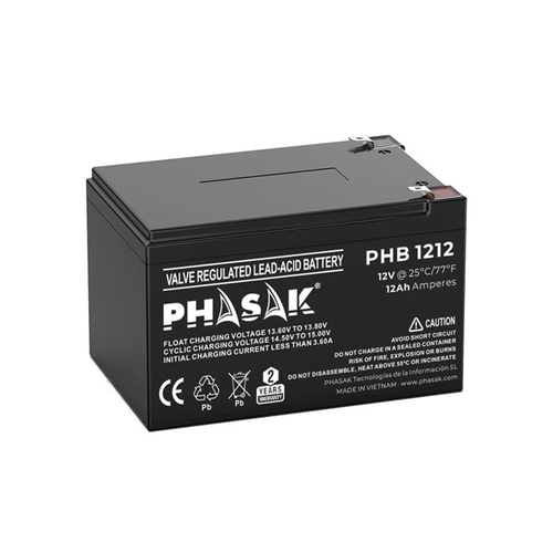 Phasak 12V 12Ah Battery - Phasak - 5605922050949