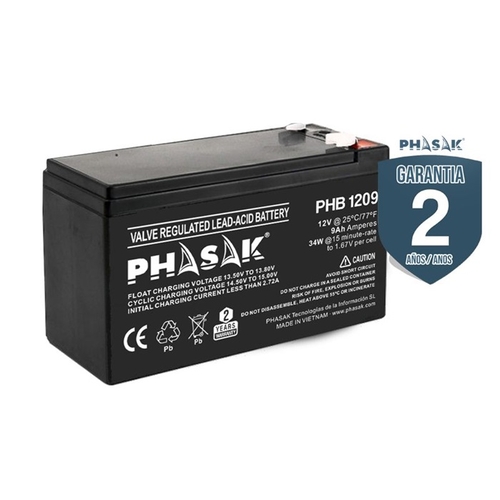 Phasak 12V 9Ah Battery - Phasak - 5605922047222