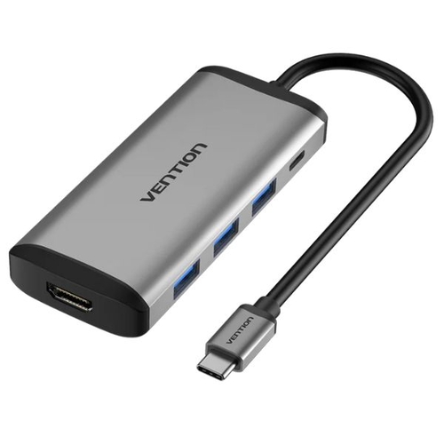 Docking Vention 5 em 1 USB-C p/HDMI 4K - Vention - 6922794741348