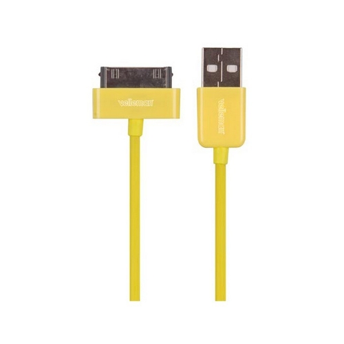 Cabo iPhone 4 1MT Amarelo - Velleman - 5410329572853