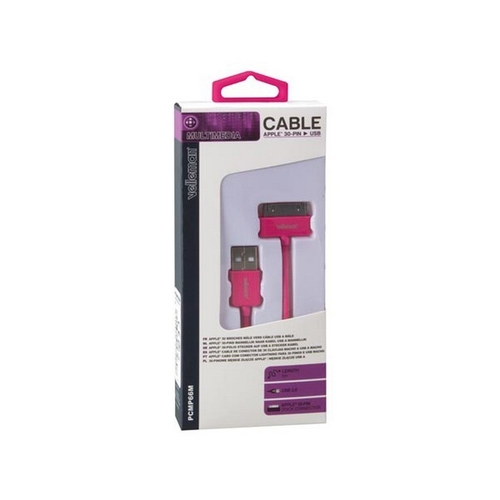 iPhone 4 Cable 1MT Magenta - Velleman - 5410329572808
