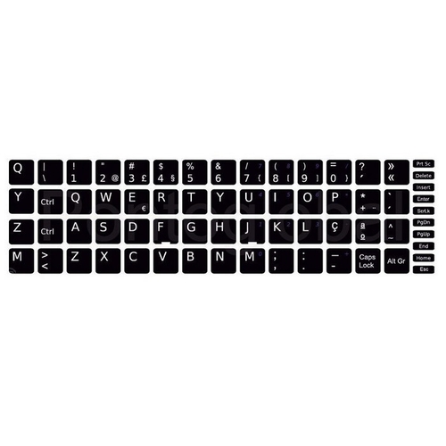 Autocolantes Teclado 13x13 PT Dell/Lenovo - OEM - 0630014015
