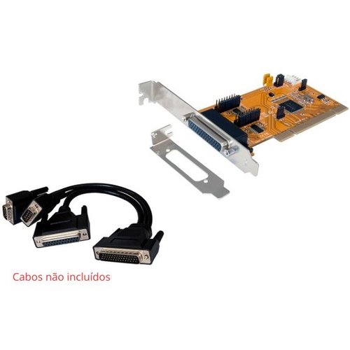 Controladora Paralela + 2x Serie PCI LP - OEM - FG-PMIO-V6L-02S1P-1-BU01
